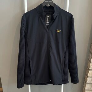 Men's Under Armour Golf Black and Gold Performance Jacket
